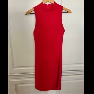 Parker ‘Amy’ Turtleneck Red Bodycon Dress